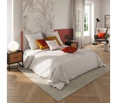 Atmosphera - juego de cama de «tufting» de algodón lavado - marfil 260 x 240 cm
