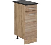 Vicco mueble bajo de cocina r-line, sonoma, 30 cm , et antracita