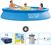 Paquete de piscina - intex - alrededor - 305x305x61 cm + accesorios cb14