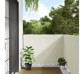 Mampara de privacidad para jardín blanca 700x120 cm pvc