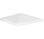 Maison exclusive - toldo de cenador 2 niveles 310 g/m² 3x3 m blanco