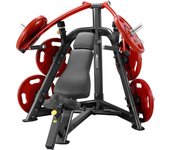 Máquina de pesas de banco inclinado con carga de placas Steelflex