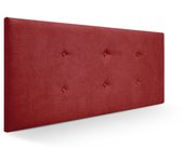 Cabecero bruselas tela cabecero de cama tapizado para camas de 90 y 105 (115 x 57 cm) tela rojo sueños zzz