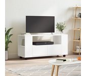 Maison exclusive - mueble para tv madera de ingeniería blanco 102x34,5x43 cm