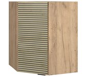 Vicco armario colgante de esquina fame-line, panel de roble, 57 cm