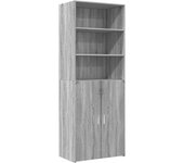 Aparador alto | aparador de comedor | armario de cocina madera de ingeniería gris sonoma 70x42,5x185 cm cfw75476