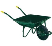 Carretilla obra verde metálica desmontada