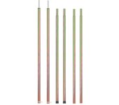 Vidaxl postes telescópicos tienda campaña acero 2 uds 170-255 cm