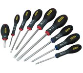 Juego de 9 destornilladores - stanley fatmax - fmht65424-0 - electricista + mecánico + pozidriv
