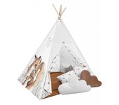 Tipi infantil fox con cojines