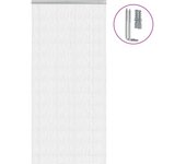 Vidaxl mosquitera de cadena para puerta aluminio 100x212 cm