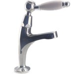 Grifo de lavabo pb classic con palanca blanca agua fría modelo pequeño cromado 1208854162