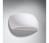 Lampada da parete up & down in gesso bianco g9 aplique up & down yeso blanco g9