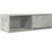 Mueble de tv | mueble de salón | mesa de tv de madera de ingeniería gris hormigón 80x31x25,5cm cfw40140