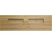 Cabecero de cama de madera dinamarca cerrado | cama de 90 y 105 | pino | barnizado natural | pejecar