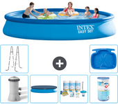 Paquete de piscina - intex - alrededor - 457x457x84 cm + accesorios a1173