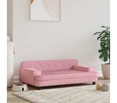 Cama para perros | lecho para perros de terciopelo rosa 90x53x30 cm cfw64953
