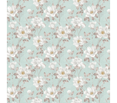 Papel pintado floral margaritas blancas