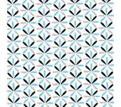 Papel pintado floral vectorial azul