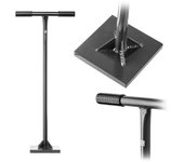 Kadax mano de mortero para hormigón, 8 kg, mano de mortero con placa ancha, mano de mortero para compactar el suelo