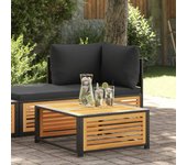 Vidaxl mesa de jardín de madera maciza de acacia 68x68x30 cm