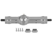 Caja de eje de engranaje trasero de aleación de aluminio, pieza mejorada para camión militar wpl 1/16 rc car (wpl1603t gris titanio)
