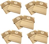 Vhbw 10x bolsa compatible con kärcher a 2024 pt, a 2054 me, a 2064 pt, a 2074 pt, a 2206 serie, a 2236 serie aspiradora - papel, marrón