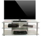 Mueble tv estantería tv aluminio cristal zumbo