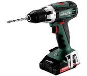 Taladro atornillador 18 v bs 18 lt - 2 x 2,0 ah li-power, asc 55, maletín metabox