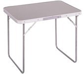 Mesa plegable de aluminio para camping tablero mdf 80x60x70cm outdoor picnic acampada vacaciones playa (gris)