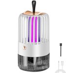 Lámpara eléctrica antimosquitos, mata mosquitos doméstico, lámpara antimosquitos portátil, lámpara antimosquitos, trampa para moscas, blanco