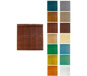 Persiana de madera alicantina con polea metálica - estor enrollable para ventanas, puertas, salón | 125 x 180 cm (nogal (barnizada))