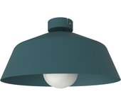 Lumicom | tokyo lámpara de techo, 1xe27, max 42w, metal, azul mediterráneo, d.35cm