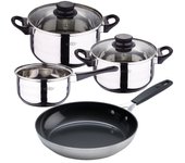 Pack batería de cocina 5 piezas + sartén de 24cm en aluminio forjado