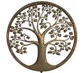 Lámpara de pared home esprit dorado metal 50 w árbol 220 v 50 x 13 x 50 cm