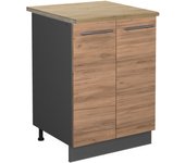 Vicco mueble bajo de cocina fame-line, roble dorado, 60 cm , et roble
