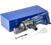 Vevor máquina cortadora de barras de refuerzo hidráulica eléctrica portátil que corta 4-16 mm 1000 w, tanque de combustible, con caja de herramientas