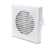 Ventilador de la pared del ventilador de baño con deflector de descarga 150 mm de capó de caducidad