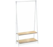 Perchero de pie confortime blanco madera metal 80 x 40 x 160 cm