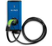 Cargador coche ecotech icon is07c - 7.4kw, 32a. cable de 5m tipo 2. aluminio apto para interior y exterior.