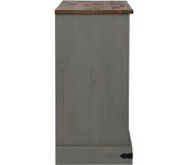 Aparador | aparador de comedor | armario de cocina halden 2 puertas correderas gris 112x40x80 cm cfw63840