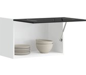 Mueble de pared de cocina kalmar de madera contrachapada negra