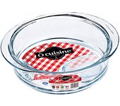 Ôcuisine - vaporera de vidrio de 20 cm de diámetro, recipiente de vidrio para alimentos
