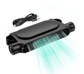 Ventilador usb para asiento de coche de 5 v y 2 a, ventilador para reposacabezas con 3 velocidades, ventilador portátil para asiento de coche,negro