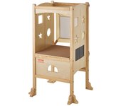 Vevor taburete de torre plegable para niños pequeños ajuste de altura de 3 niveles carga de 125 libras