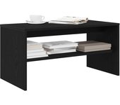 Mueble de tv madera de ingeniería roble negro 80x40x40 cm
