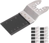 Juego de 10 hojas de sierra oscilantes de 34 mm, herramienta multiusos de liberación rápida para madera
