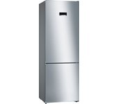 Bosch serie 4 kgn49xlea nevera y congelador independiente 438 l e acero inoxidable