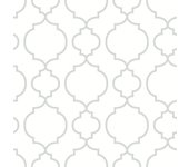 Papel pintado pared geométrico - desiree gris fine decor - rollo de 10 m x 0,53 m