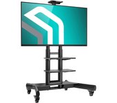 Onkron profesional soporte tv con ruedas para pantallas de 40”-70, hasta 45,5 kg, pie universal para tv móvil max vesa 600x400 - ts1552-b negro